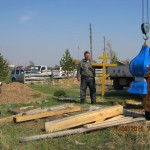 Освящение и установка купола и креста на часовню святых первоверховных апостолов Петра и Павла село Корсаково